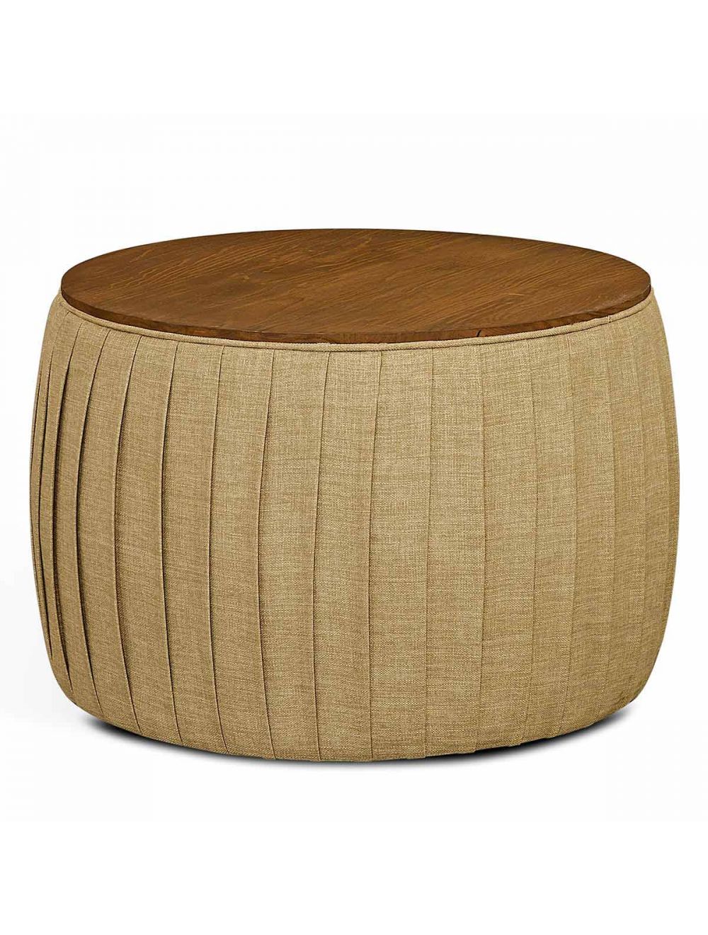 Pleated Drum Table -  Light Green - IAAH